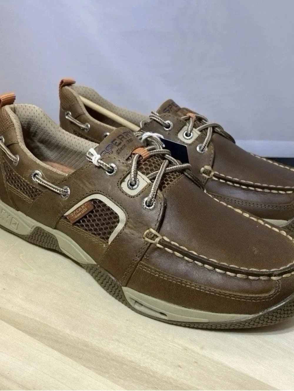 Sperry Top-Sider Sea Kite Sport Moc Men's Shoes Brown Leather Size US 9